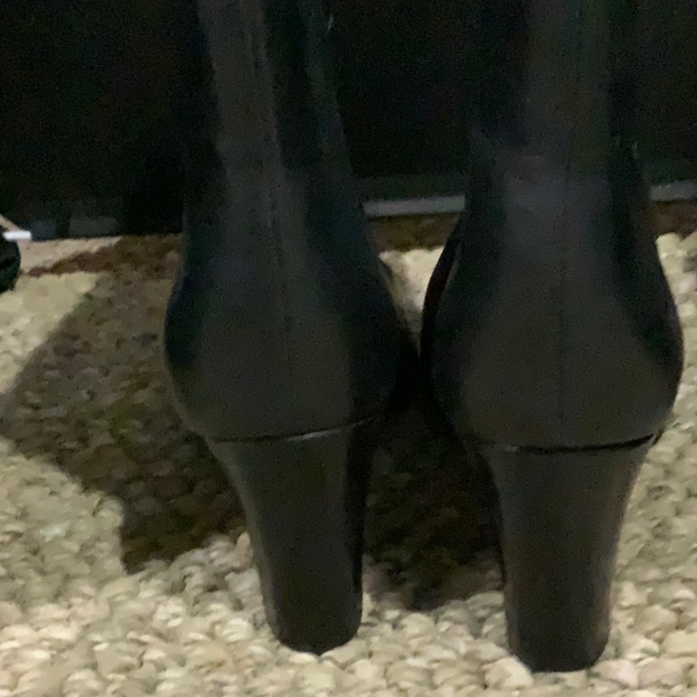#283 Arezzo NWOT W Sz 8B Folded over above ankle boot w leather-suede look - Picture 8 of 11